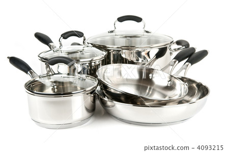 Stainless steel pots and pans Stainless steel pots and pans 4093215