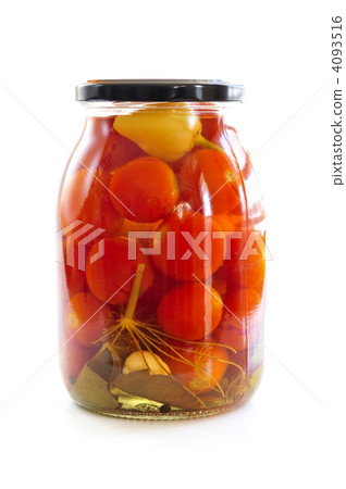 Jar of pickled vegetables Jar of pickled vegetables 4093516