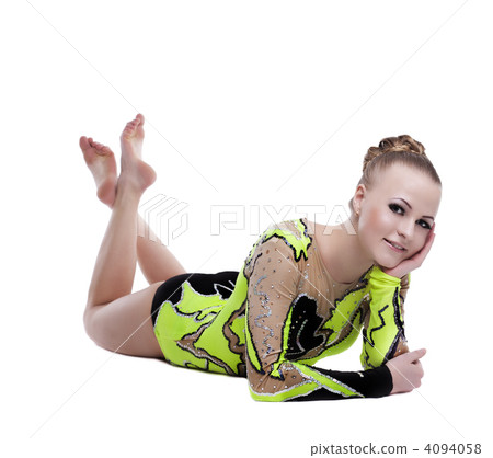 Young professional gymnast relax portrait isolated Young professional gymnast relax portrait isolated 4094058