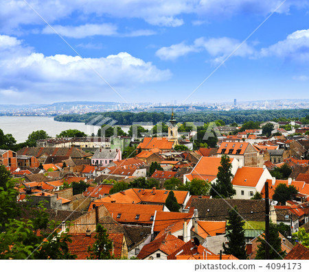 Zemun rooftops in Belgrade 4094173