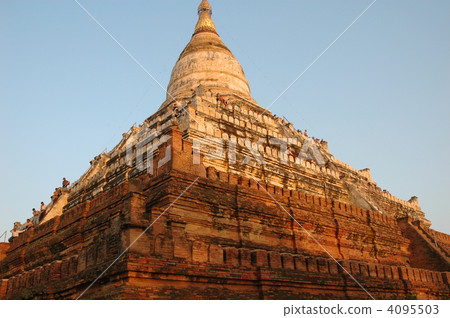 Myanmar Pagan Shwe Sando Pagoda 4095503