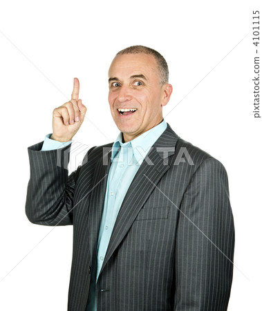 Businessman pointing up Businessman pointing up 4101115