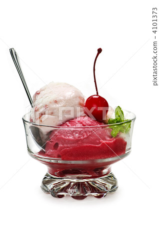 Ice cream in dish Ice cream in dish 4101373