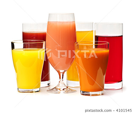 Glasses of various juices 4101545