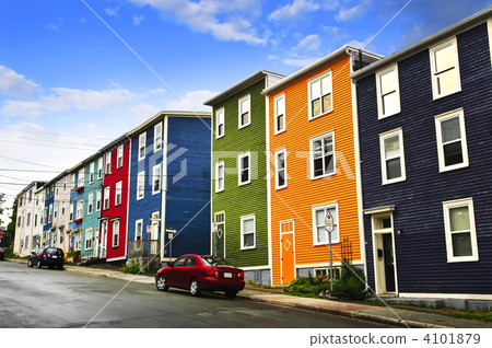 Colorful houses in St. John's 4101879