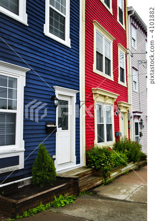 Colorful houses in St. John's Colorful houses in St. John's 4101882