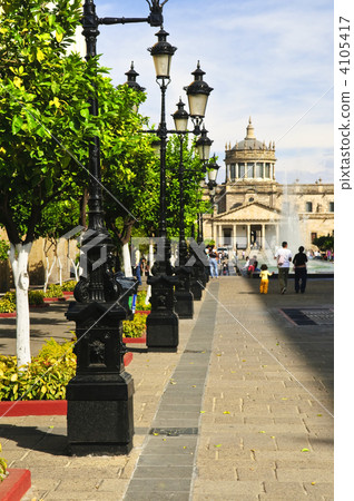 Plaza Tapatia leading to Hospicio Cabanas in Guadalajara, Jalisco, Mexico Plaza Tapatia leading to Hospicio Cabanas in Guadalajara, Jalisco, Mexico 4105417