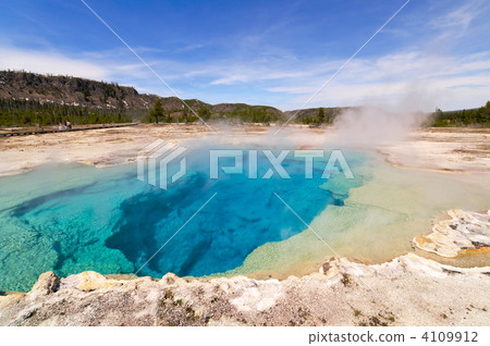 thermal pool, sapphire pool, north american 4109912