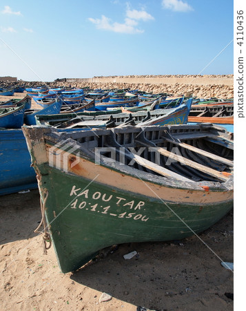 西撒哈拉·Bujdur的漁船 4110436