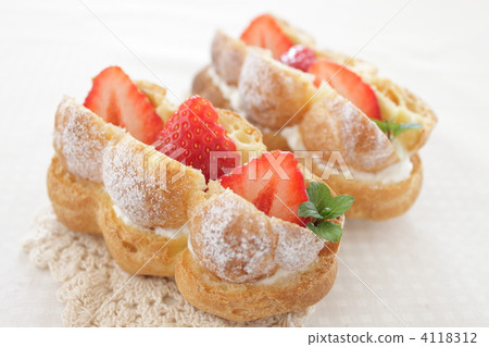 糖果奶油餡餅草莓 4118312