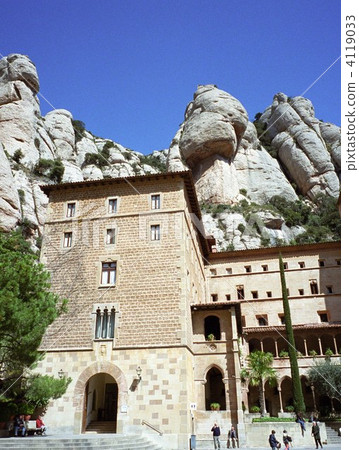montserrat monastery, montserrat, spain 4119033