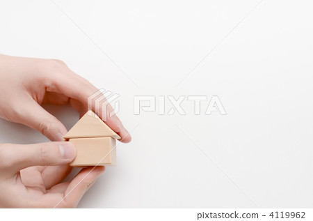 an intellectual toy, detached house, blank space 4119962
