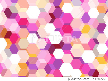 六角形 畫報 花紋 4120722