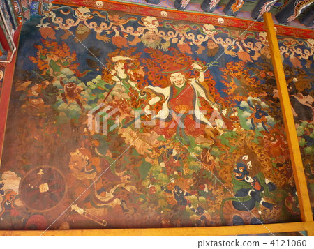 西藏自治區Rasa Naton·Gompa的壁畫 4121060