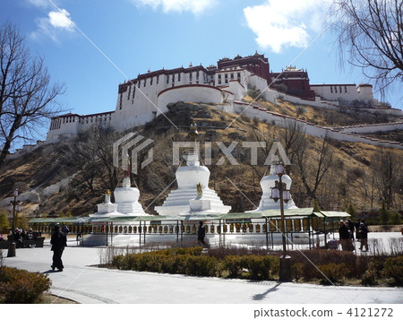 Tibet Autonomous Region Lhasa World Cultural Heritage Potala Palace and pagoda Tibet Autonomous Region Lhasa World Cultural Heritage Potala Palace and pagoda 4121272