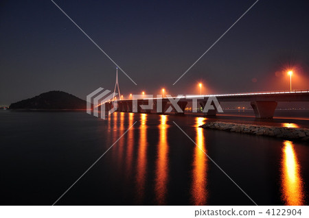 Night view of Suo Sui Bridge ③ 4122904
