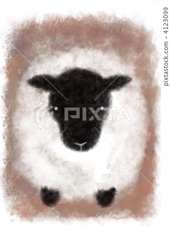 Front illustration of sheep Front illustration of sheep 4123099