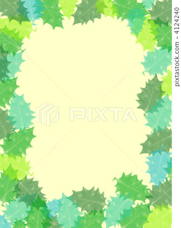 新鮮的綠色5顏色黃色框架 4124240