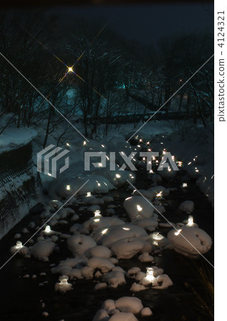 Otaru snow light Otaru snow light 4124321