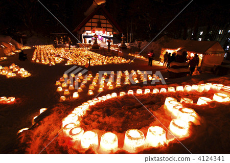 Jozankei Onsen snow lamp Jozankei Onsen snow lamp 4124341