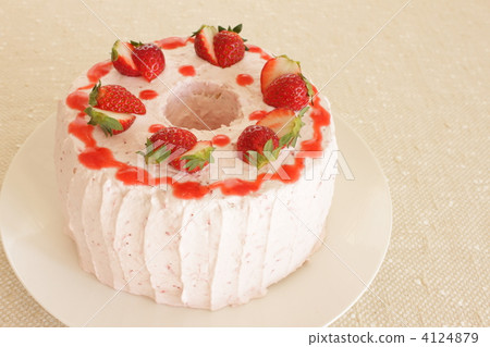 雪紡蛋糕草莓甜點 4124879