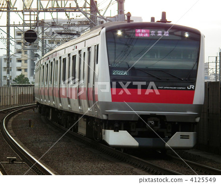 Keiyo線E233系列Inage海岸站 Keiyo線E233系列Inage海岸站 4125549