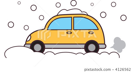 汽車和雪道 4126562