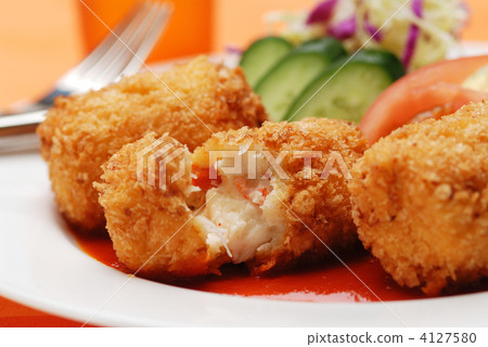 蝦蟹奶油炸丸子 4127580