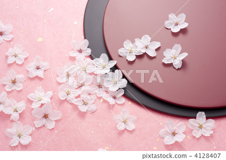 櫻花和繪畫板 4128407