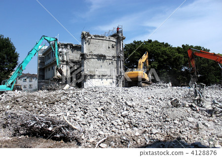 Fuchu municipal tenth elementary school demolition work 4128876