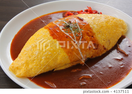 Cheese omelet with rice 4137511
