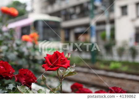 都市電氣化鐵路 沿鐵路線 有軌電車 4139862