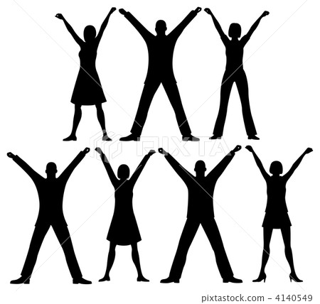 row people silhouette vector 4140549