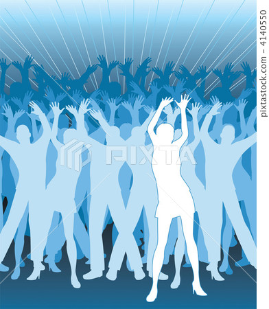 dance people silhouette vector dance people silhouette vector 4140550