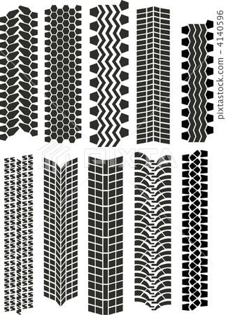 tire prints vector 4140596