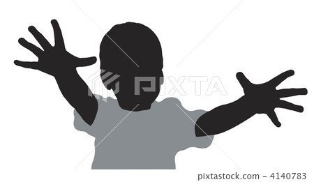 baby with fingers vector 4140783