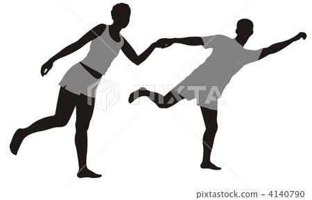 running couple vector running couple vector 4140790