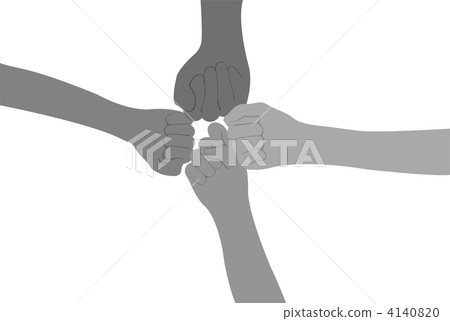 four fists vector four fists vector 4140820