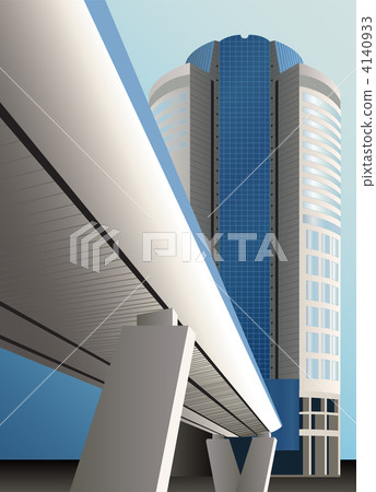 vector bridge building vector bridge building 4140933