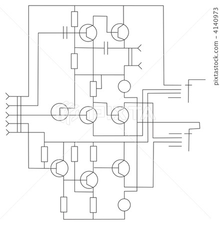 scheme electronic vector scheme electronic vector 4140973