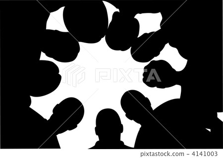 Nine friends are in circle vector Nine friends are in circle vector 4141003