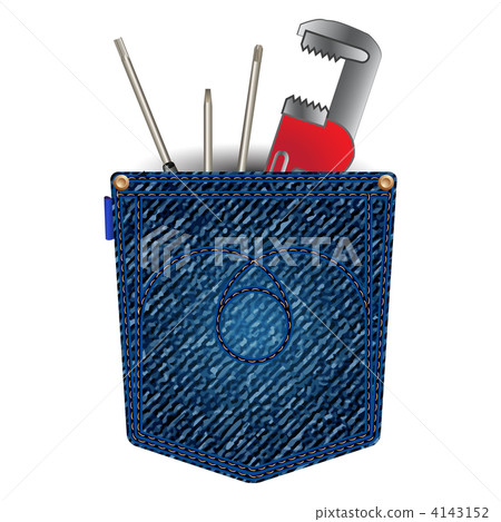 jeans pocket with tools 4143152