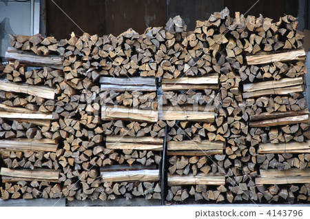 Stacked firewood 4143796