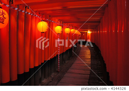 稻荷大 千本牌坊 鳥居 4144326