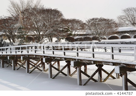 Bridge of Ni in Goryokaku Park Bridge of Ni in Goryokaku Park 4144787