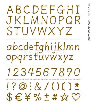 Handwritten characters 4147736