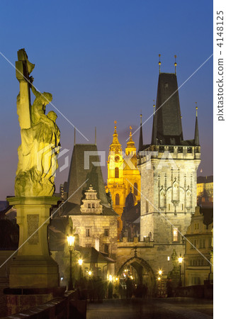 圖庫照片: prague charles bridge