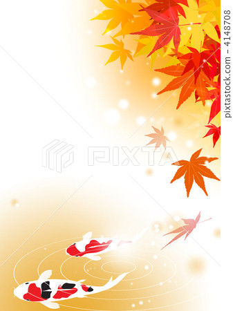 Autumnal leaves and carp 4148708