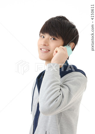 A young man wearing Parka A young man wearing Parka 4150611