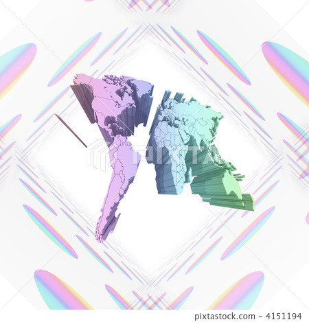 Colorful world map · White map drawing 4151194